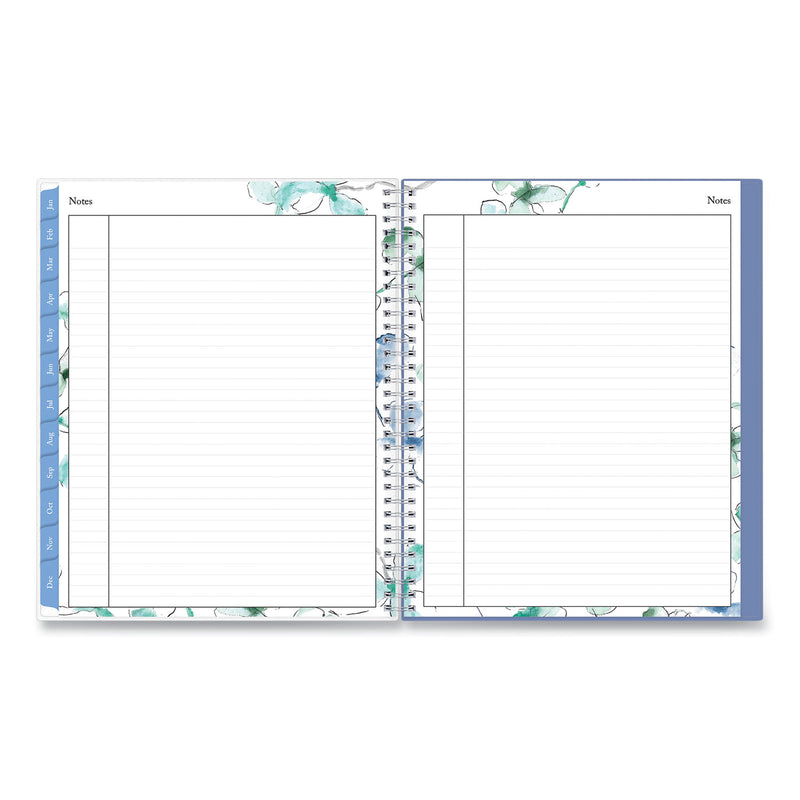 Blue Sky Lindley Weekly/Monthly Planner, Lindley Floral Artwork, 11 x 8.5, White/Blue/Green Cover, 12-Month (Jan to Dec): 2023