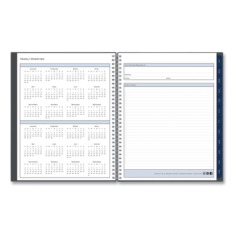 Blue Sky Passages Weekly/Monthly Planner, 11 x 8.5, Charcoal Cover, 12-Month (Jan to Dec): 2023