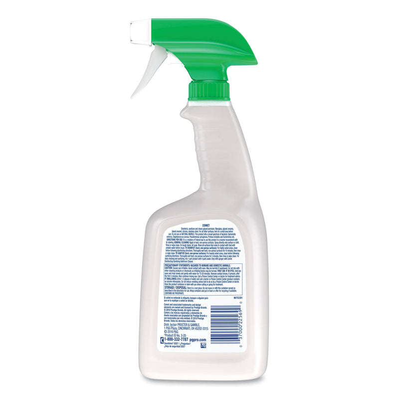 Comet Disinfecting-Sanitizing Bathroom Cleaner, 32 oz Trigger Spray Bottle, 6/Carton