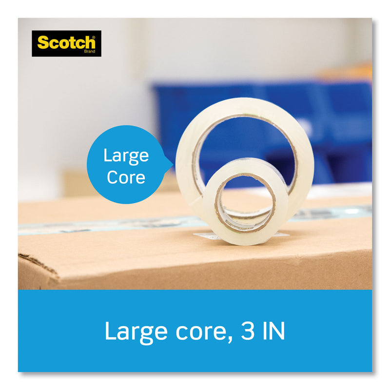 Scotch 3850 Heavy-Duty Packaging Tape with Dispenser, 3" Core, 1.88" x 54.6 yds, Clear, 4/Pack