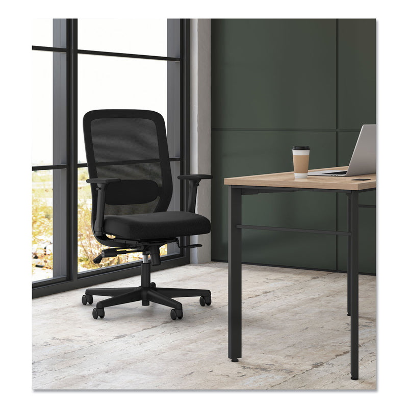 HON Exposure Mesh High-Back Task Chair, Supports Up to 250 lb, 18" to 21.5" Seat Height, Black