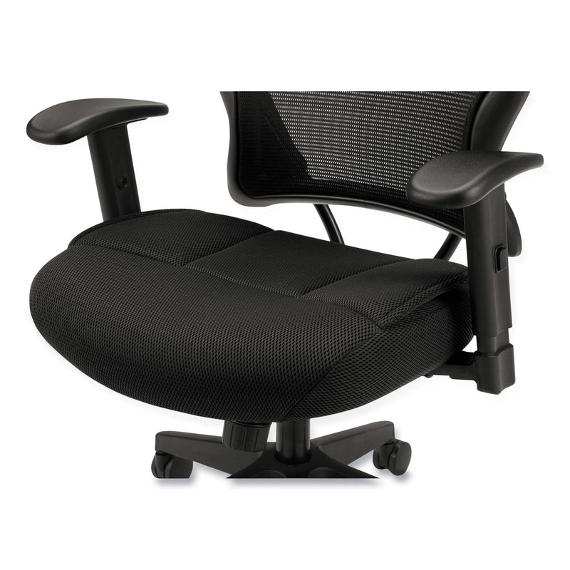 HON VL702 Mesh High-Back Task Chair, Supports Up to 250 lb, 18.5" to 23.5" Seat Height, Black