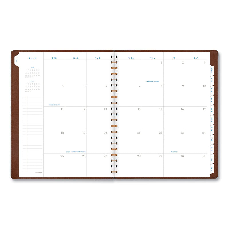 AT-A-GLANCE Signature Collection Academic Weekly/Monthly Planners, 11.5 x 8, Distressed Brown Cover, 13-Month (July-July): 2022-2023