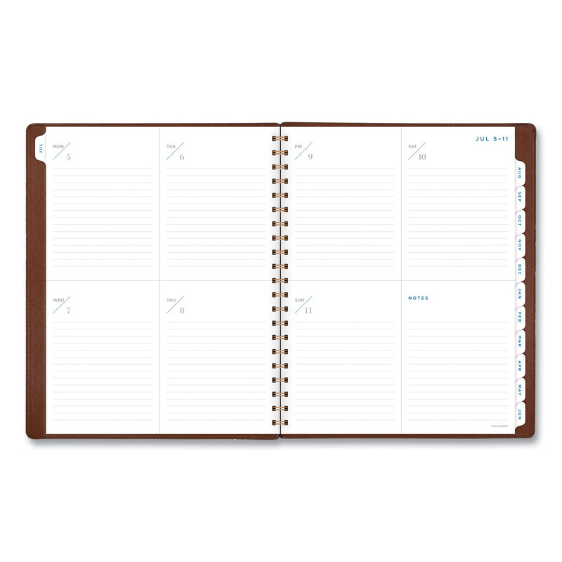 AT-A-GLANCE Signature Collection Academic Weekly/Monthly Planners, 11.5 x 8, Distressed Brown Cover, 13-Month (July-July): 2022-2023