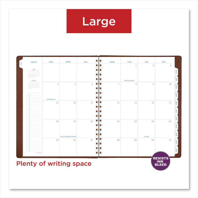 AT-A-GLANCE Signature Collection Academic Weekly/Monthly Planners, 11.5 x 8, Distressed Brown Cover, 13-Month (July-July): 2022-2023