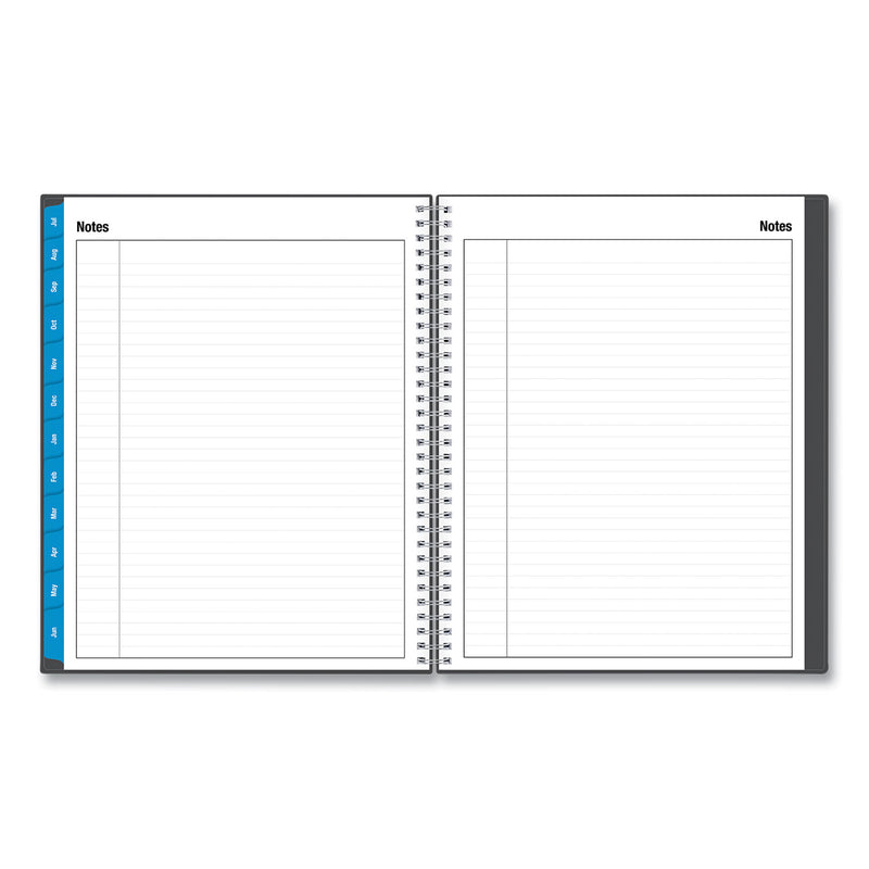 Blue Sky Collegiate Academic Year Weekly/Monthly Planner, 11 x 8.5, Charcoal Cover, 12-Month (July to June): 2022 to 2023