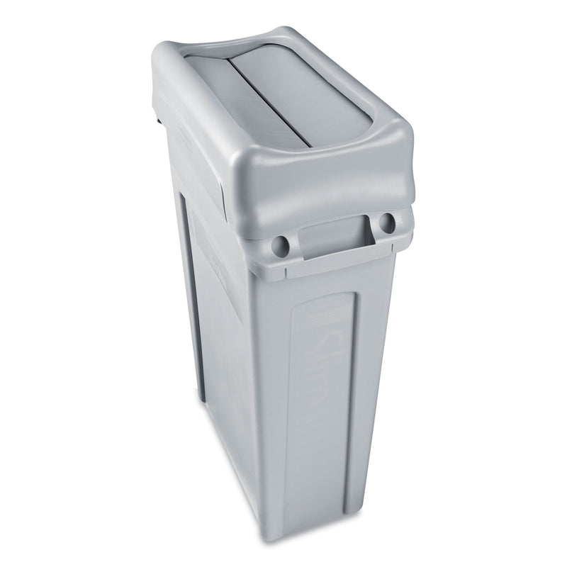 Rubbermaid Swing Lid for Slim Jim Waste Container, Gray