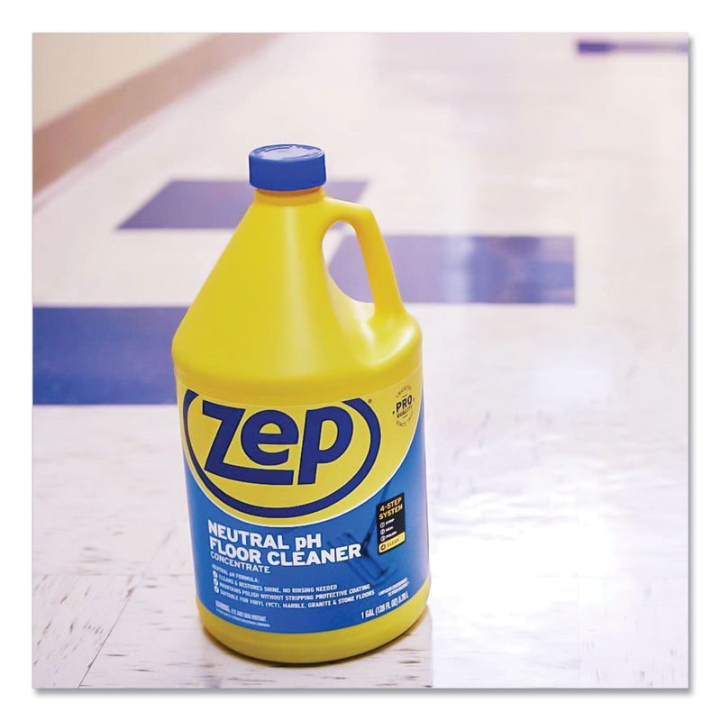 Zep Commercial Neutral Floor Cleaner, Fresh Scent, 1 gal Bottle
