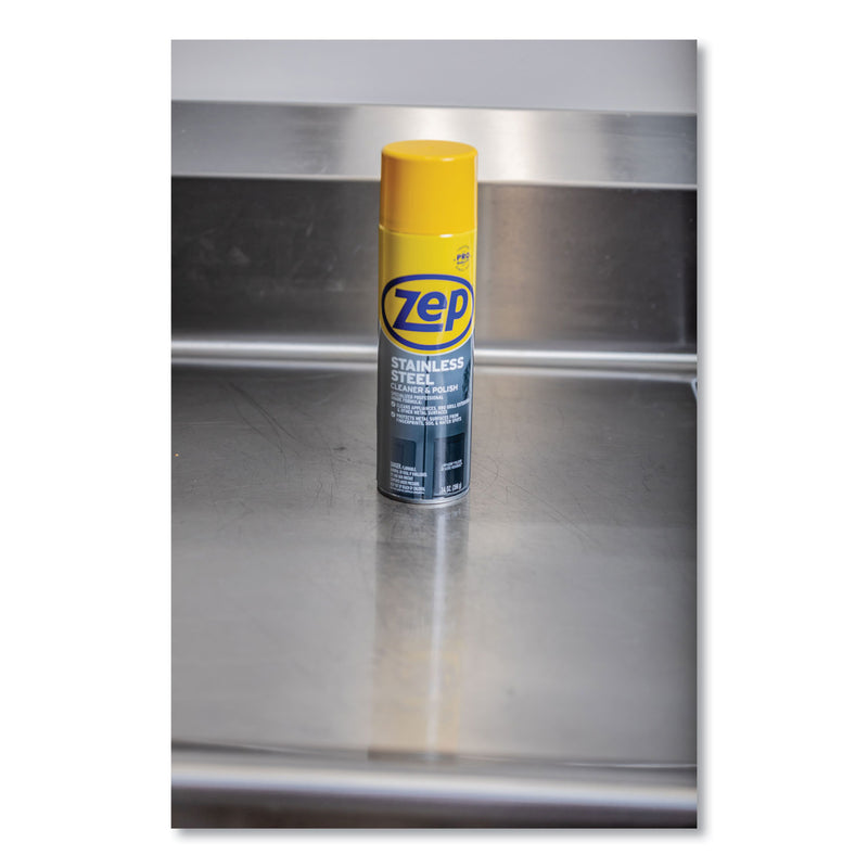 Zep Commercial Stainless Steel Polish, 14 oz Aerosol Spray