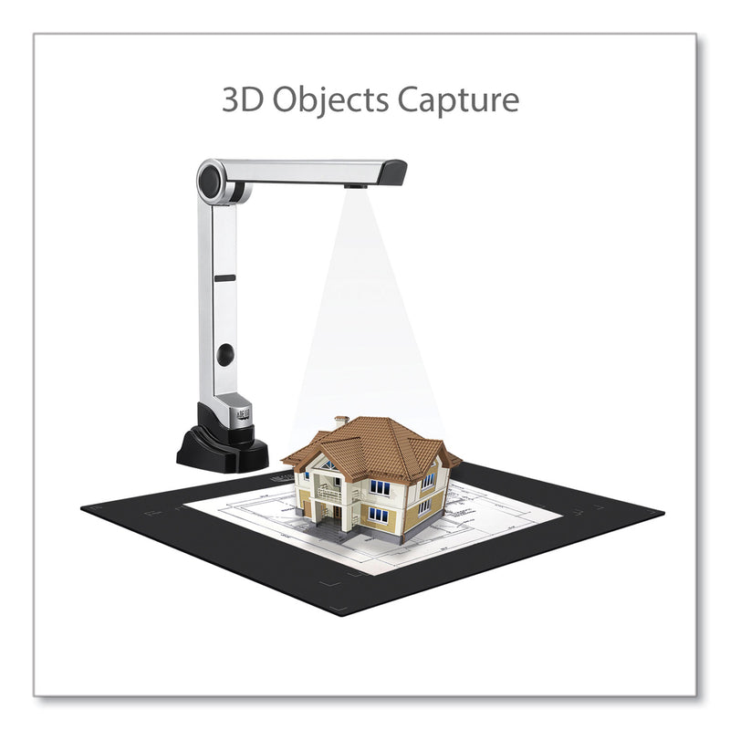 Adesso Cybertrack 510 Document Camera, 5 Mpixels, Silver