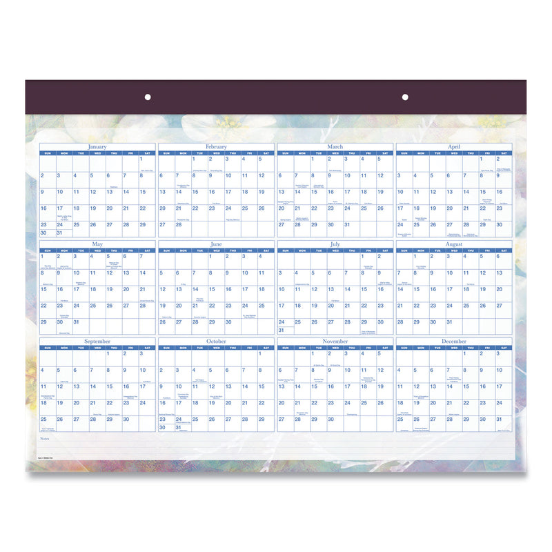 AT-A-GLANCE Dreams Desk Pad Calendar, Seasonal Artwork, 21.75 x 17, Black Binding, Clear Corners, 12-Month (Jan-Dec): 2023