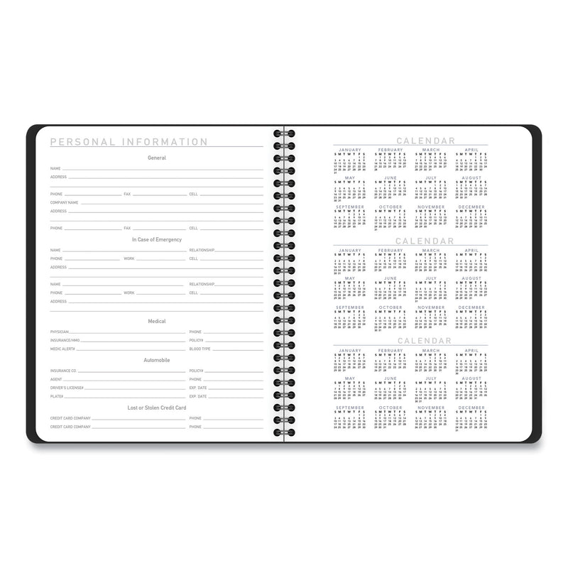 AT-A-GLANCE Contemporary Lite Weekly/Monthly Planner, 8.75 x 7, Black Cover, 12-Month (Jan to Dec): 2023