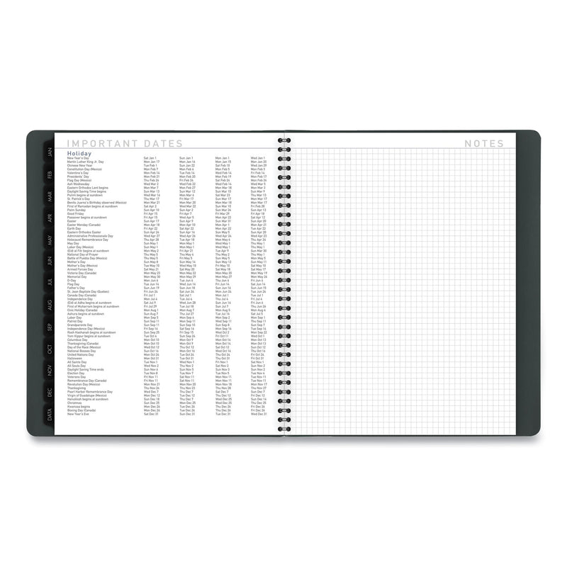 AT-A-GLANCE Contemporary Weekly/Monthly Planner, 11 x 8.25, Forest Green Cover, 12-Month (Jan to Dec): 2023