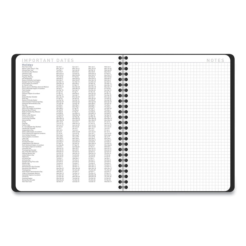 AT-A-GLANCE Contemporary Lite Weekly/Monthly Planner, 8.75 x 7, Black Cover, 12-Month (Jan to Dec): 2023