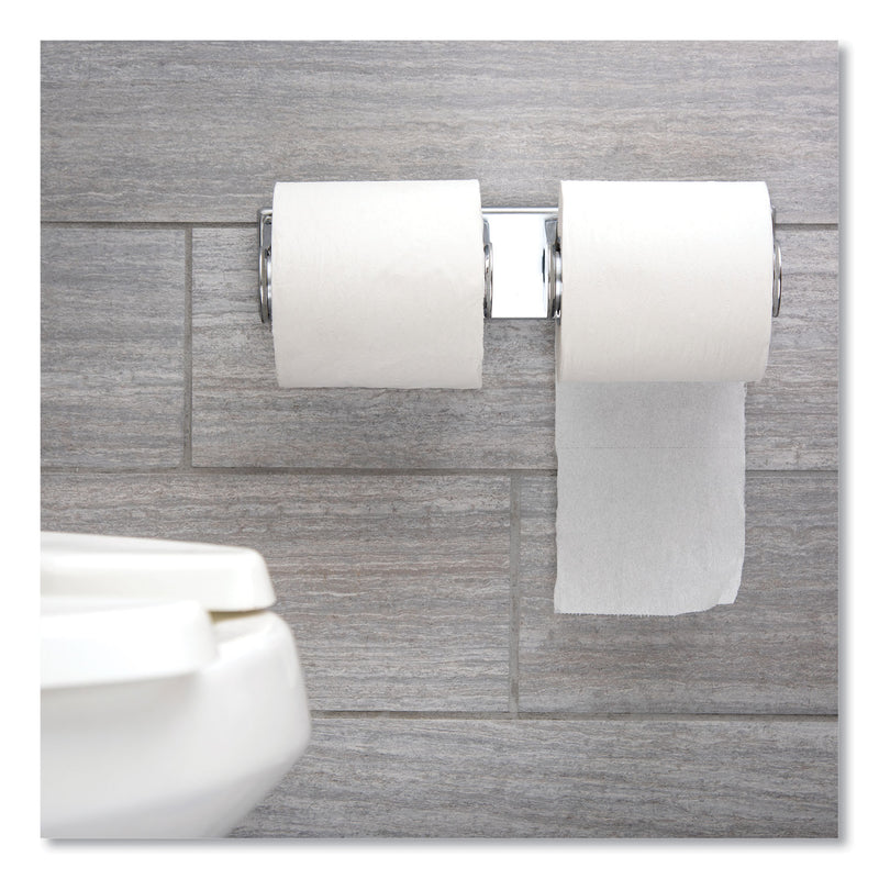 San Jamar Locking Toilet Tissue Dispenser, 12.38 x 4.5 x 2.75, Chrome