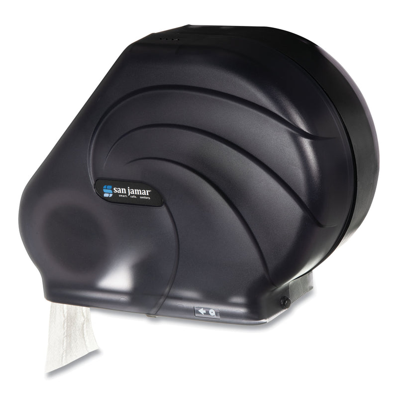 San Jamar Oceans Reserva Jumbo Tissue Dispenser with Stub, 16.75 x 5.5 x 12.25, Black Pearl