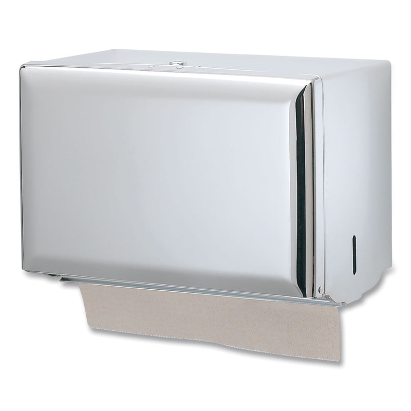 San Jamar Singlefold Paper Towel Dispenser, 10.75 x 6 x 7.5, Chrome