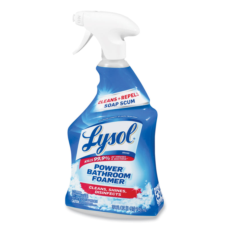 LYSOL Disinfectant Power Bathroom Foamer, Liquid, Atlantic Fresh, 32 oz Spray Bottle