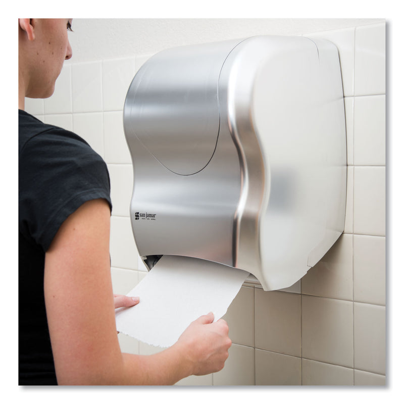 San Jamar Tear-N-Dry Touchless Roll Towel Dispenser, 16.75 x 10 x 12.5, Silver