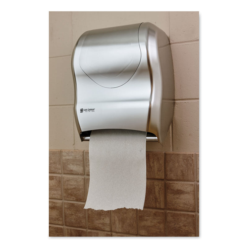 San Jamar Tear-N-Dry Touchless Roll Towel Dispenser, 16.75 x 10 x 12.5, Silver