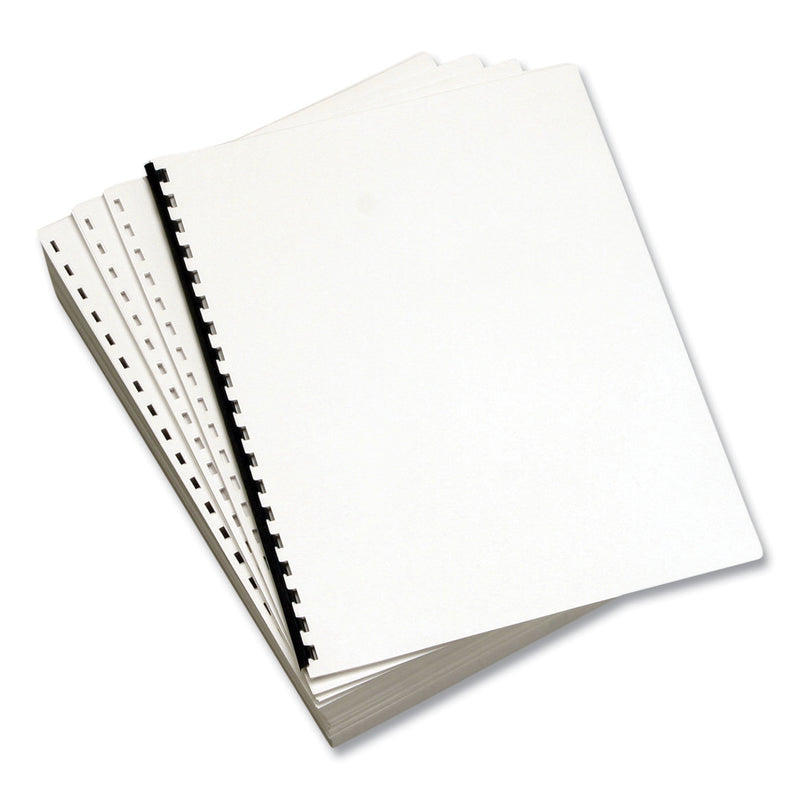 Lettermark Custom Cut-Sheet Copy Paper, 92 Bright, 19-Hole Side Punched, 20 lb Bond Weight, 8.5 x 11, White, 500/Ream