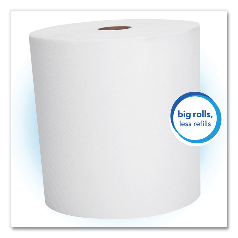 Scott Essential High Capacity Hard Roll Towels for Business, Absorbency Pockets, 1.75" Core, 8" x 950 ft, White, 6 Rolls/Carton