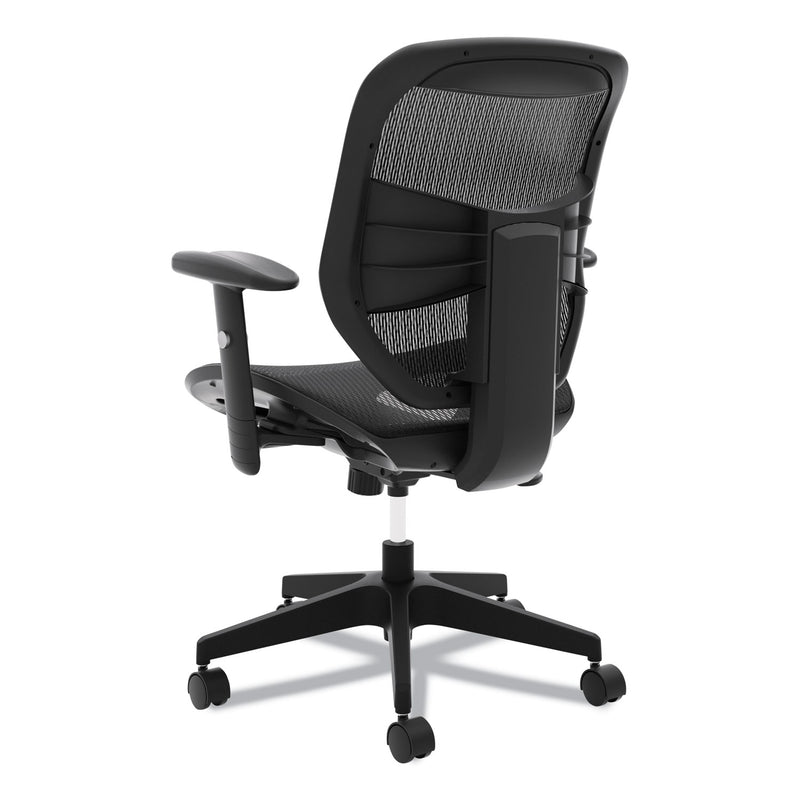 HON VL534 Mesh High-Back Task Chair, Supports Up to 250 lb, 18" to 22" Seat Height, Black