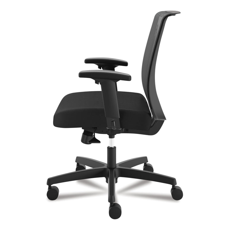 HON Convergence Mid-Back Task Chair, Synchro-Tilt and Seat Glide, Supports Up to 275 lb, Black