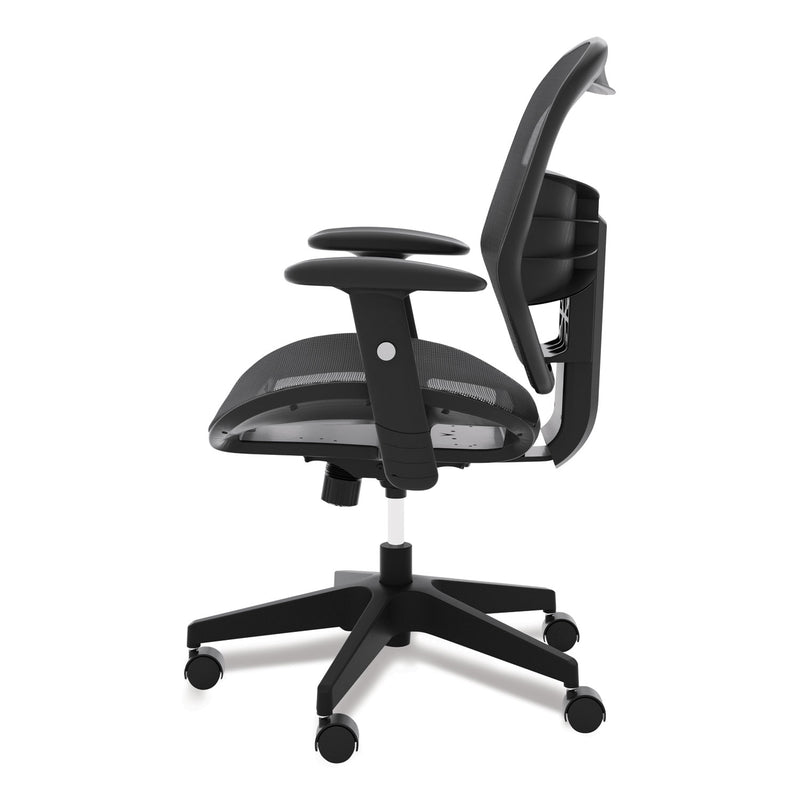 HON VL534 Mesh High-Back Task Chair, Supports Up to 250 lb, 18" to 22" Seat Height, Black