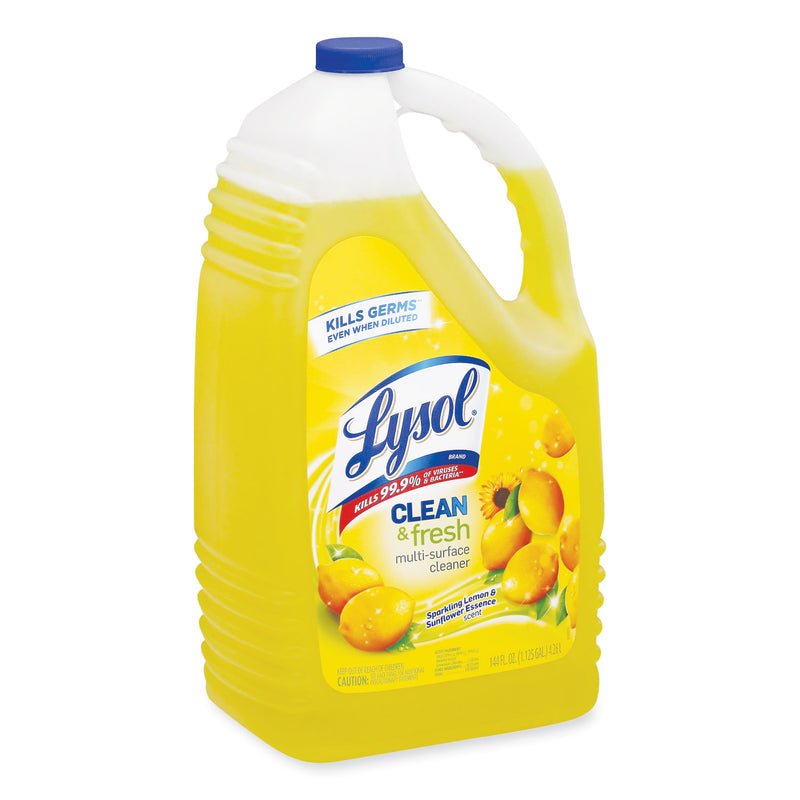 LYSOL Clean and Fresh Multi-Surface Cleaner, Sparkling Lemon and Sunflower Essence, 144 oz Bottle