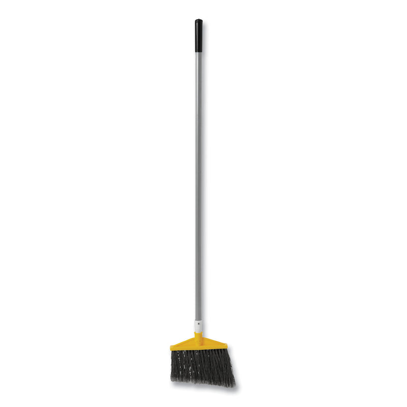 Rubbermaid Angled Large Broom, 48.78" Handle, Silver/Gray