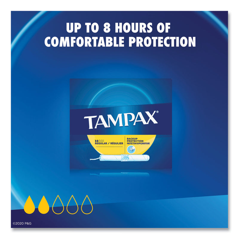 Tampax Tampons for Vending, Original, Regular Absorbency, 500/Carton