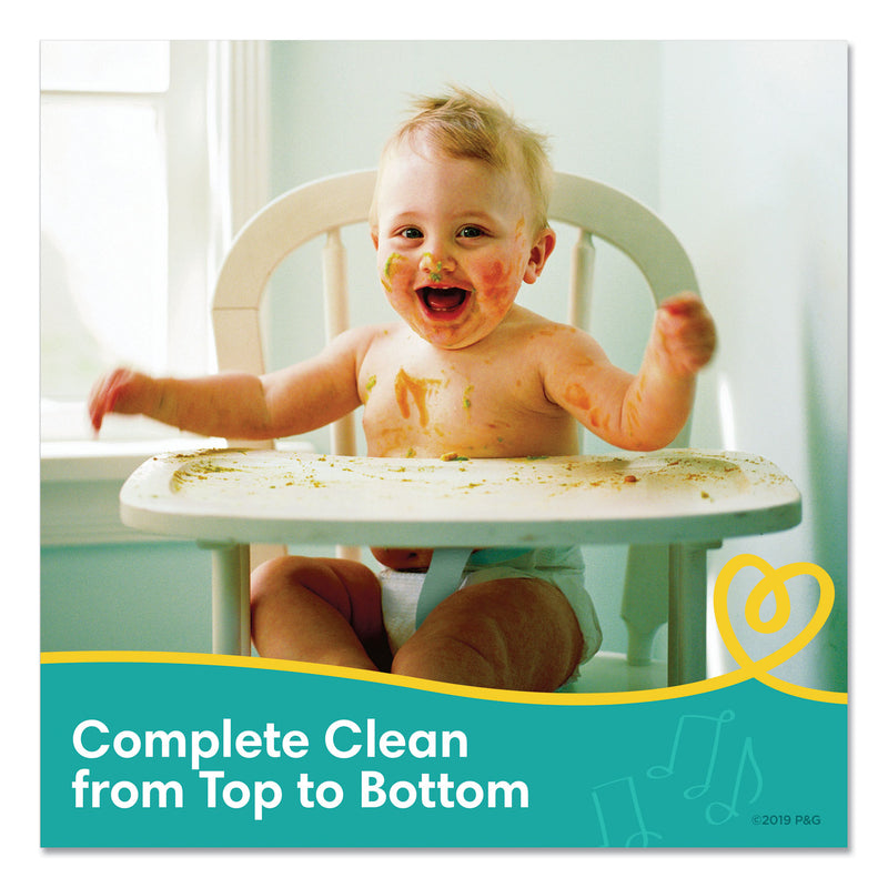 Pampers Complete Clean Baby Wipes, 1-Ply, Baby Fresh, 72 Wipes/Pack, 8 Packs/Carton