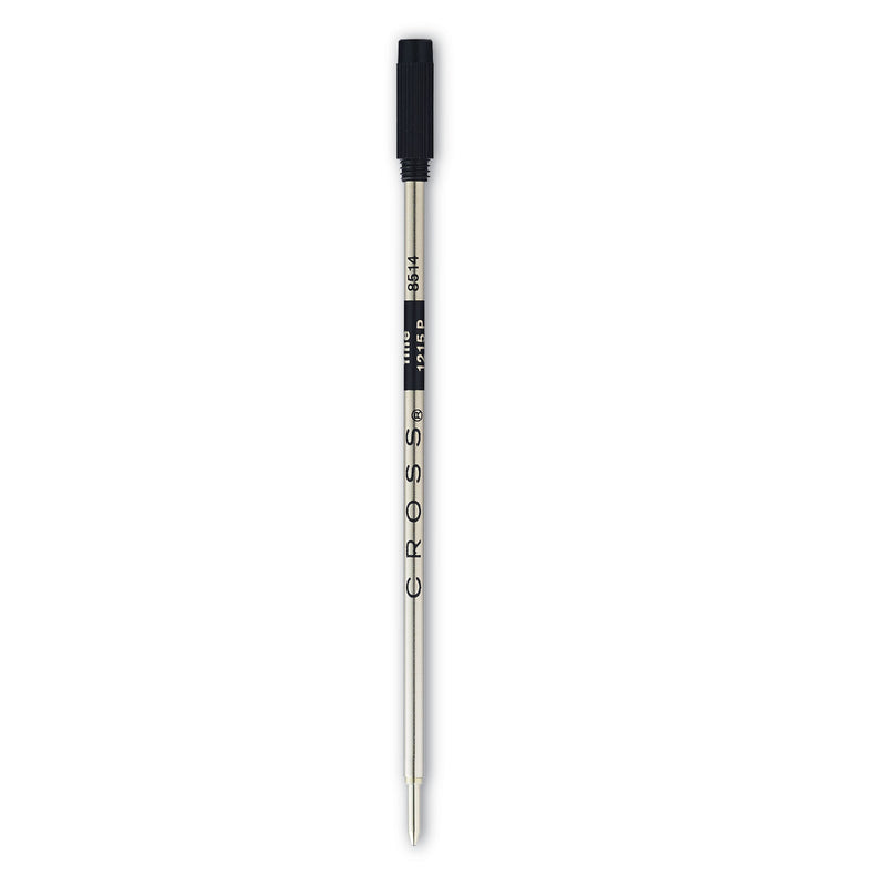 Cross Refills for Cross Ballpoint Pens, Fine Conical Tip, Black Ink, 2/Pack