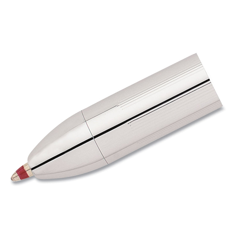 Cross Tech3+ Multi-Color Ballpoint Pen/Stylus, Retractable, Medium 1 mm, Black/Red Ink, Lustrous Chrome Barrel