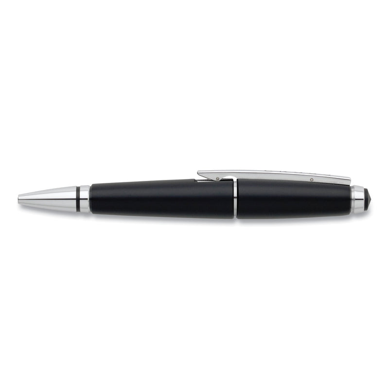 Cross Edge Gel Pen, Retractable, Medium 0.7 mm, Black Ink, Black Barrel