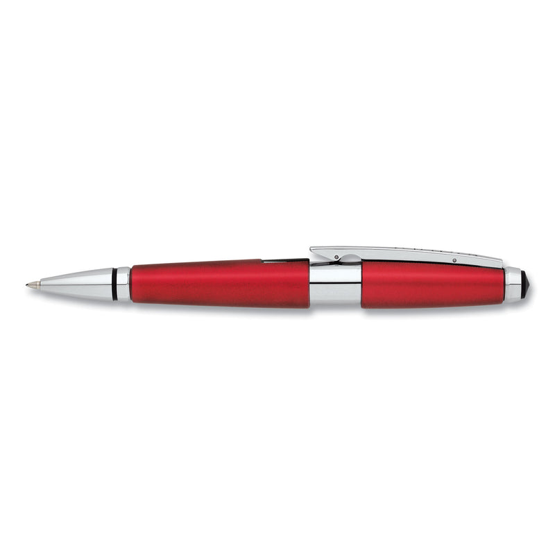 Cross Edge Gel Pen, Retractable, Medium 0.7 mm, Black Ink, Red Barrel