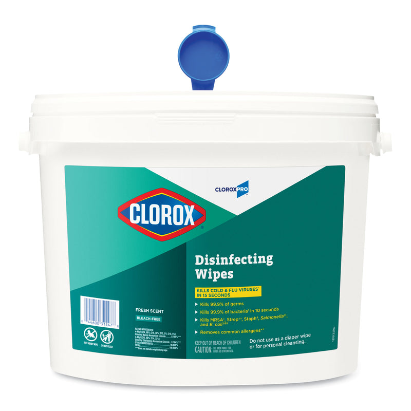 Clorox Disinfecting Wipes, 7 x 8, Fresh Scent, 700/Bucket