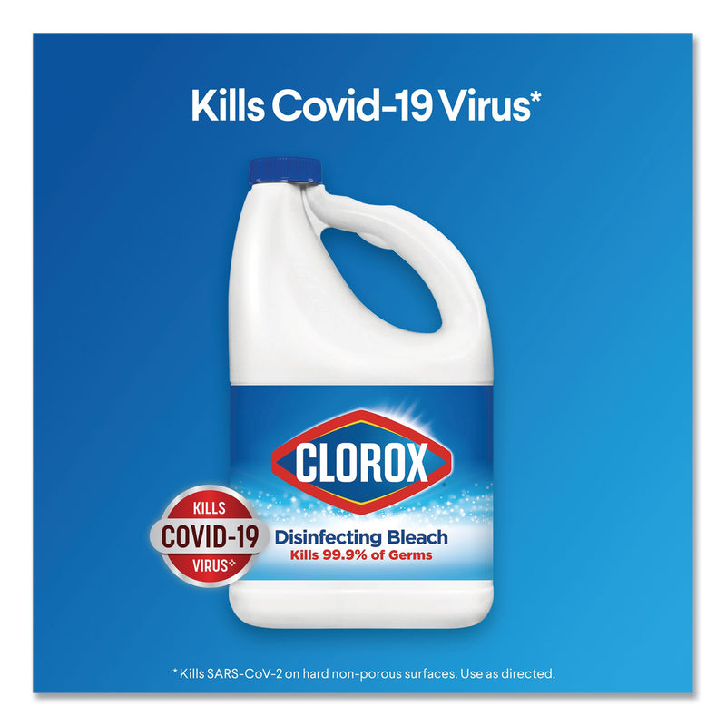 Clorox Regular Bleach with CloroMax Technology, 81 oz Bottle, 6/Carton