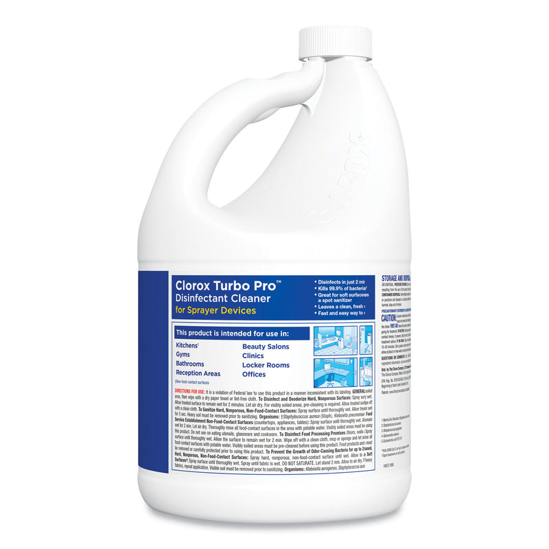 Clorox Turbo Pro Disinfectant Cleaner for Sprayer Devices, 121 oz Bottle