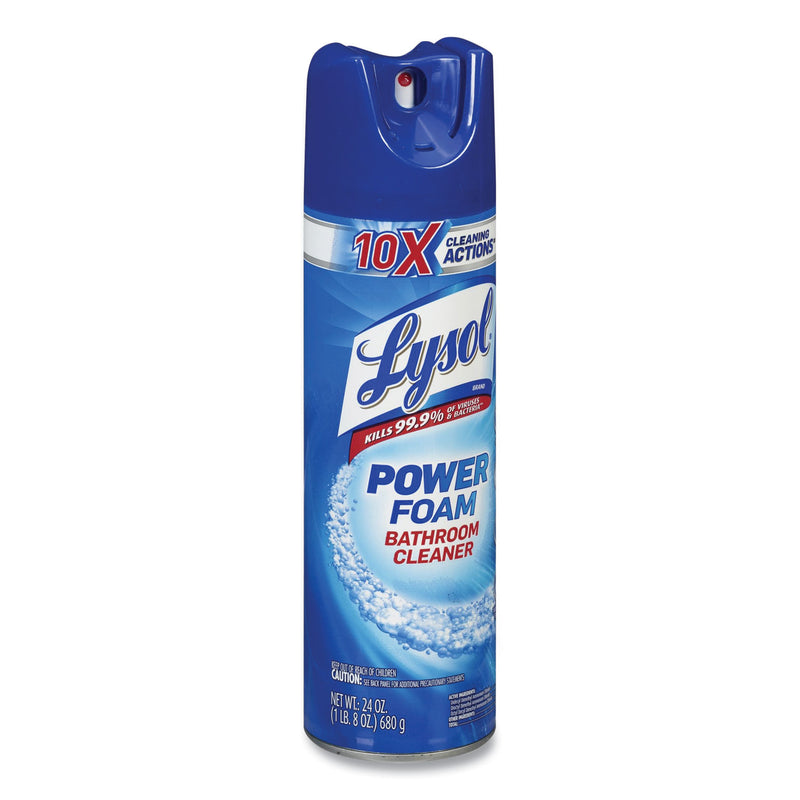 LYSOL Power Foam Bathroom Cleaner, 24 oz Aerosol Spray