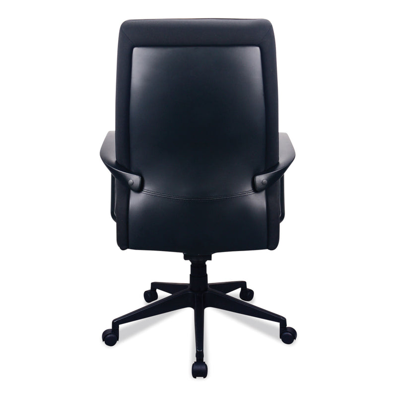 Tempur-Pedic 300 Leather High-Back Chair, Supports Up to 250 lb, 19.57" to 22.56" Seat Height, Black