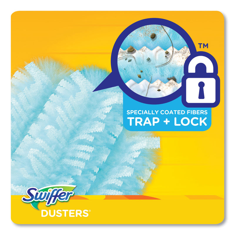 Swiffer Dusters Refill, Fiber Bristle, Light Blue, 18/Box