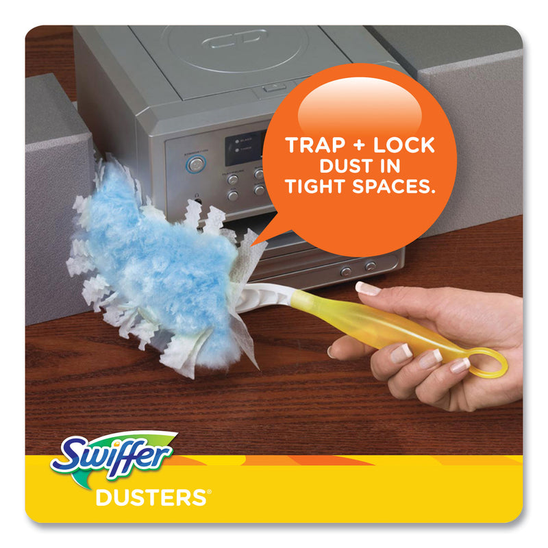 Swiffer Dusters Refill, Fiber Bristle, Light Blue, 18/Box