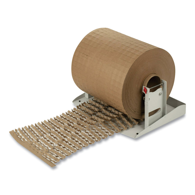 Scotch Cushion Lock Protective Wrap Dispenser, For Up to 16" Diameter x 12" Wide Rolls, Steel, Beige