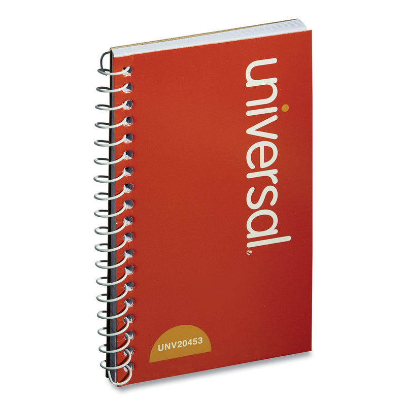 Universal Wirebound Memo Book, Narrow Rule, Orange Cover, 5 x 3, 50 Sheets, 12/Pack