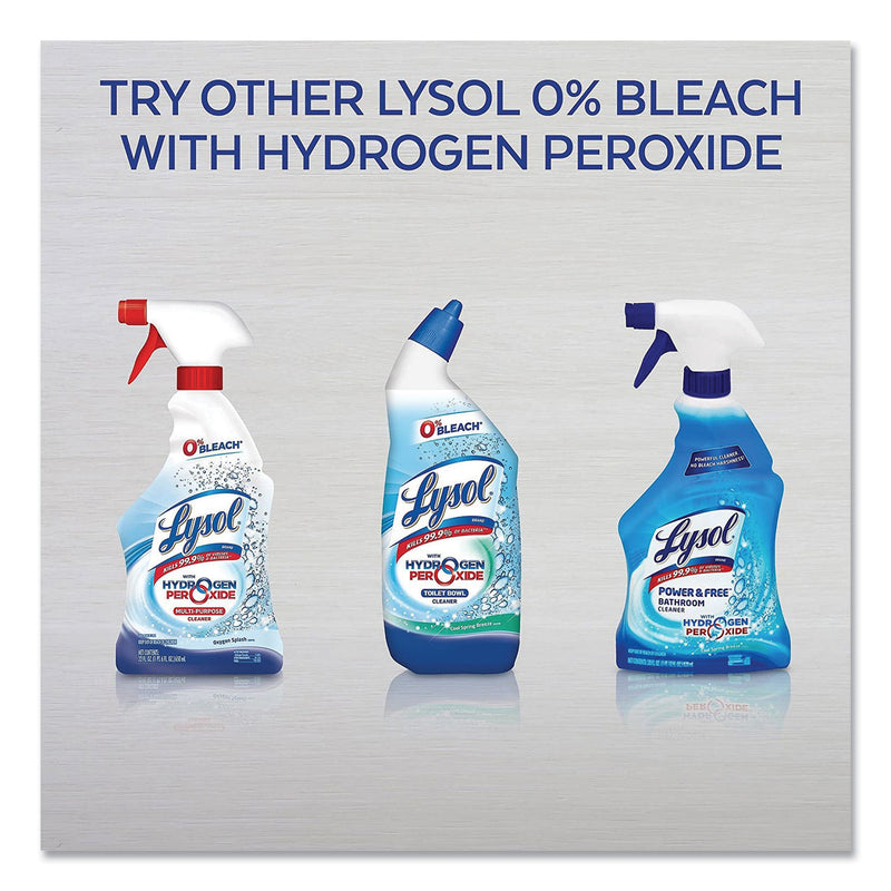 LYSOL Bathroom Cleaner with Hydrogen Peroxide, Cool Spring Breeze, 22 oz Trigger Spray Bottle, 12/Carton