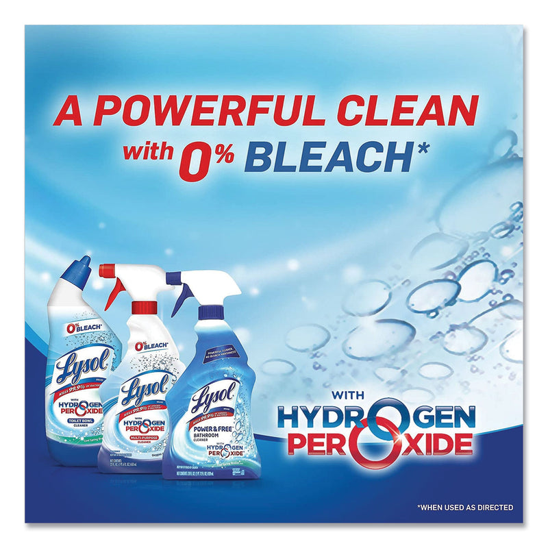 LYSOL Bathroom Cleaner with Hydrogen Peroxide, Cool Spring Breeze, 22 oz Trigger Spray Bottle