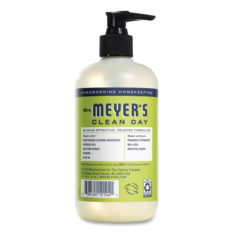 Mrs. Meyer's Clean Day Liquid Hand Soap, Lemon, 12.5 oz, 6/Carton