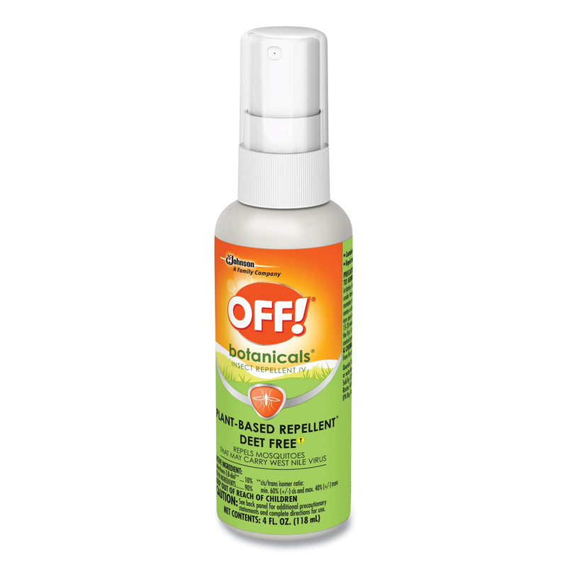 OFF! Botanicals Insect Repellent, 4 oz Bottle, 8/Carton